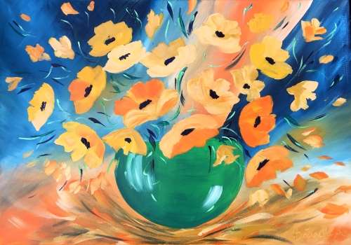 SA artist Bridgette Allan - acrylic on canvas