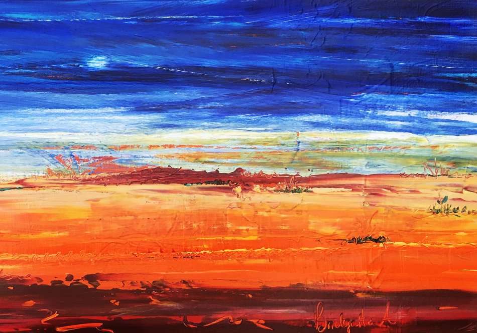 SA artist Bridgette Allan - acrylic on canvas