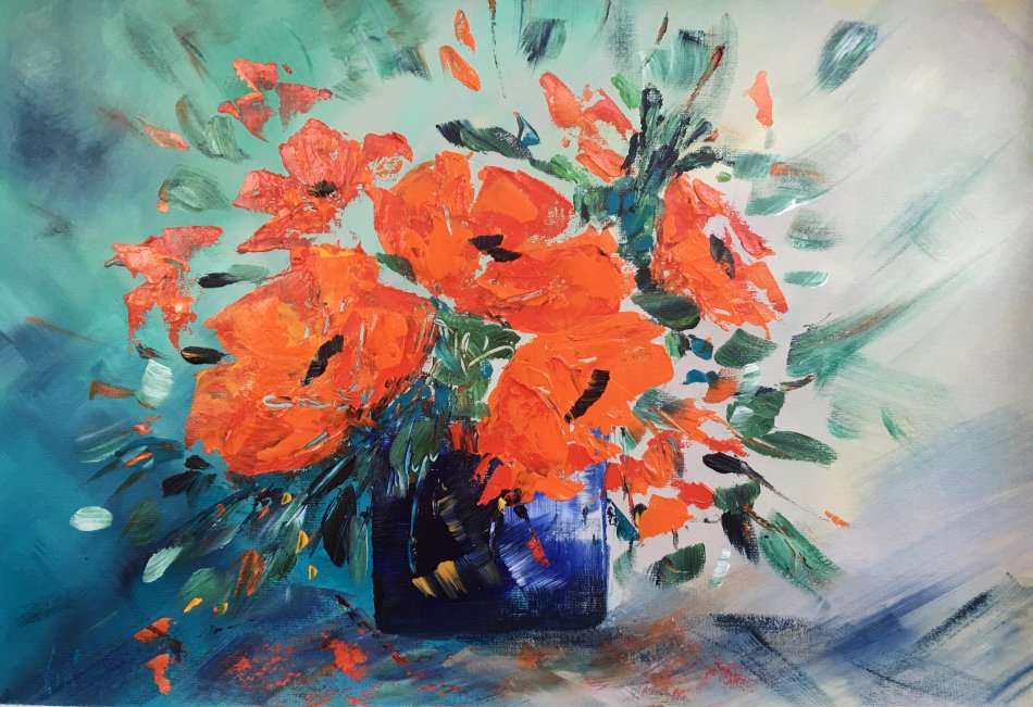 SA artist Bridgette Allan - original painting on canvas