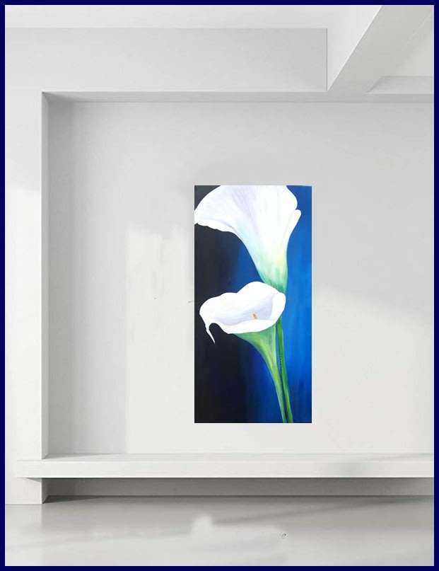 SA artist Bridgette Allan - LARGE original painting on STRETCHED canvas