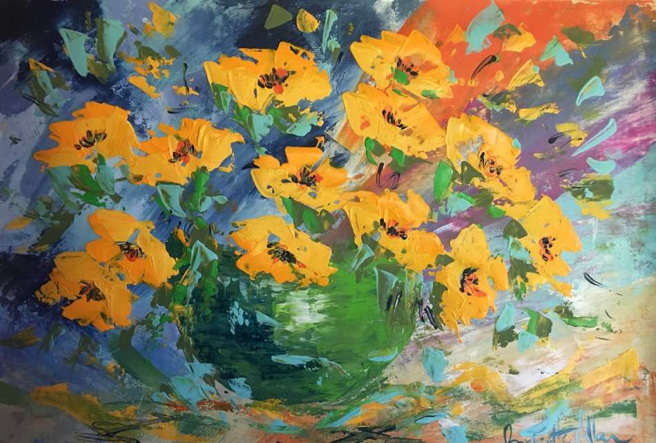 SA artist Bridgette Allan - original painting on canvas