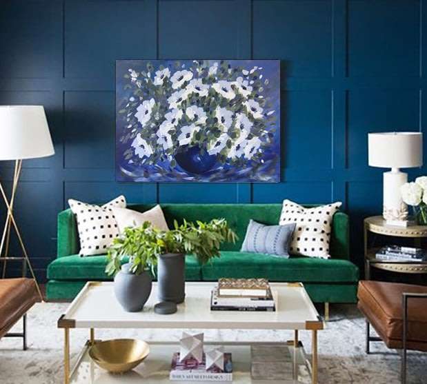 SA artist Bridgette Allan - LARGE ORIGINAL ARTWORK on DEEP EDGE CANVAS