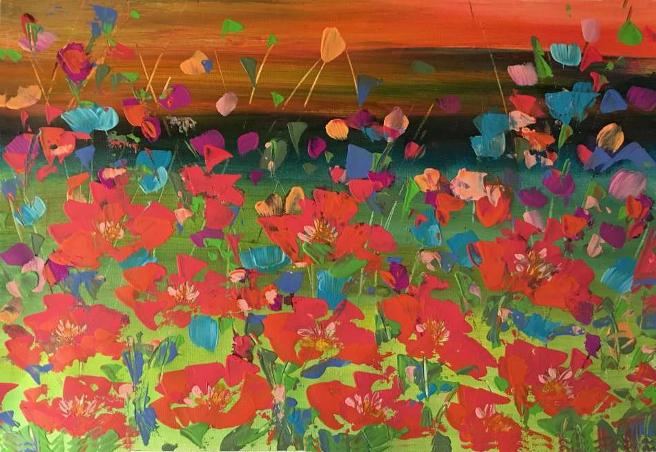 SA artist Bridgette Allan - original painting on canvas
