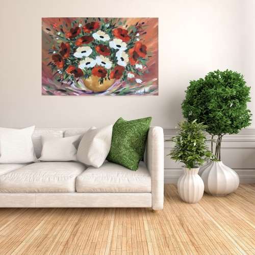 SA artist Bridgette Allan -LARGE ORIGINAL ON DEEP EDGE CANVAS