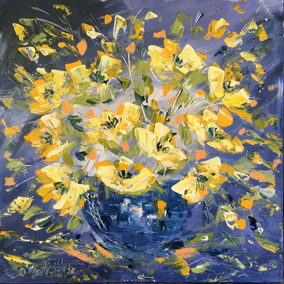 SA artist Bridgette Allan - original painting on stretched canvas