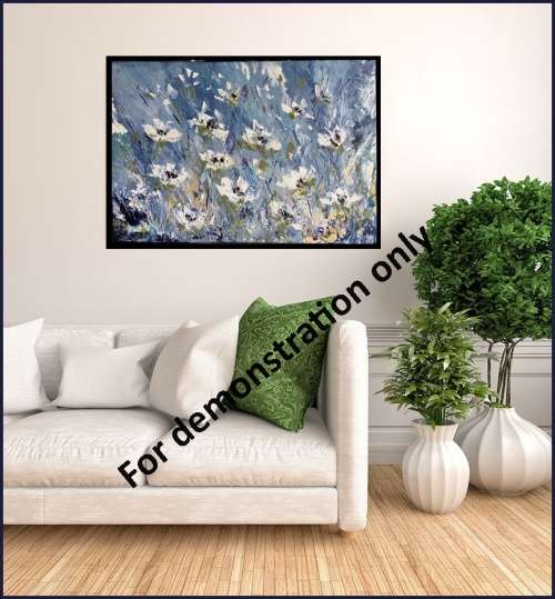 SA artist Bridgette Allan - LARGE original painting on STRETCHED canvas