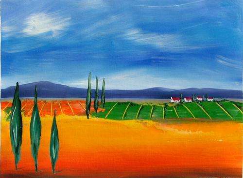 SA Artist Bridgette Allan contemporary landscape