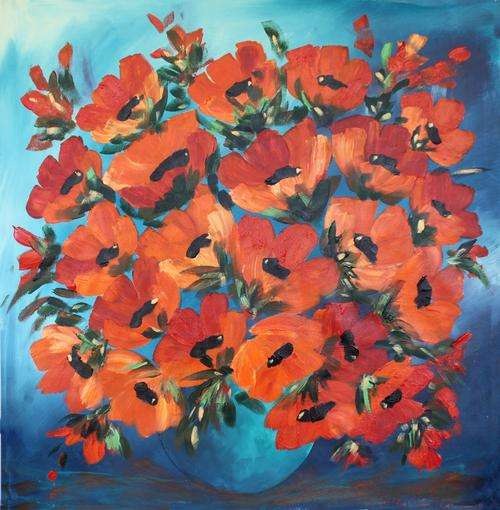 SA Artist Bridgette Allan LARGE CANVAS