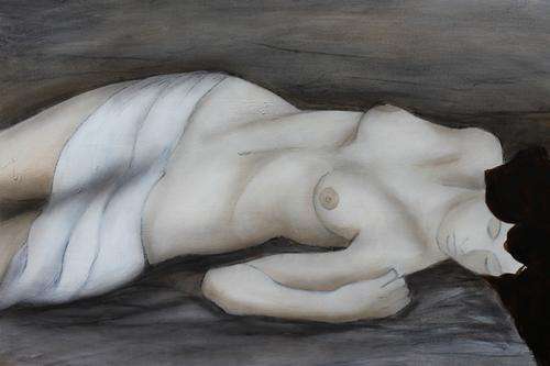 SA Artist Bridgette Allan NUDE STUDY ready to hang !