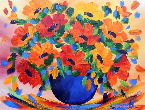 SA Artist Bridgette Allan Beautiful flower study