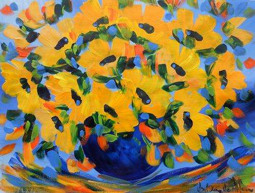 SA Artist Bridgette Allan Beautiful flower study