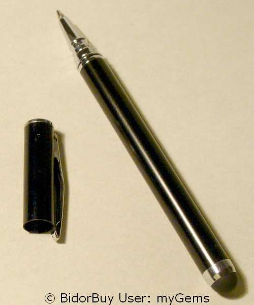 Black Capacitive Stylus with Pen: Compatible with iPad / iPhone / Smartphones / Galaxy / Tablet PCs
