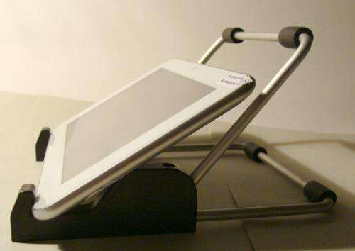 Adjustable aluminium stand for 7 and 10 inch tablets