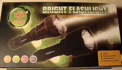 BRIGHT 800 lumens CREE Led RechargableTorch