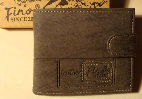 Brown mens wallet - leather
