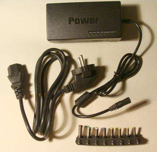 Universal LAPTOP Charger with 8 adapters - 96W : Selectable from 12 volt to 24 volt