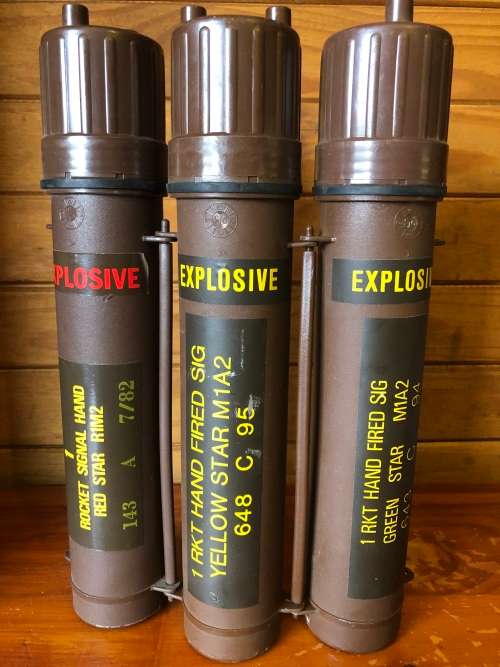 Rocket Hand Fired Signal Flare- Canistors