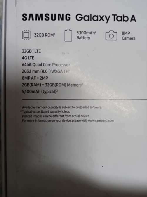 Samsung Galaxy Tab a Tablet