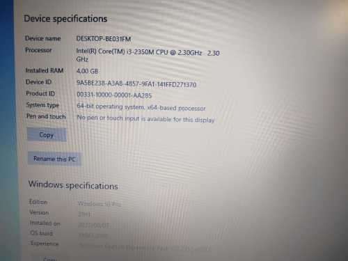 HP ProBook i3 4730s4GB Ram Storage 233GB - WiFi Connectivity