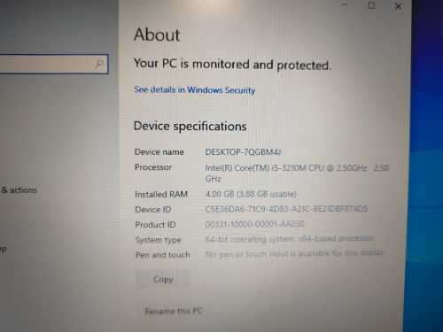 Refurbished HP Laptop ProBook 6570b Intel Core i5-3210M , Windows 10Pro & Office