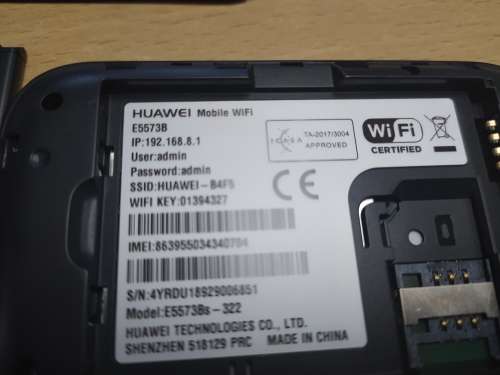 Huawei: Model E5773Bs-322 Form Mobile Wi-Fi