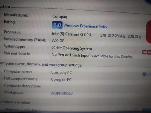 Refurbished Excellent Compaq 610 Laptop