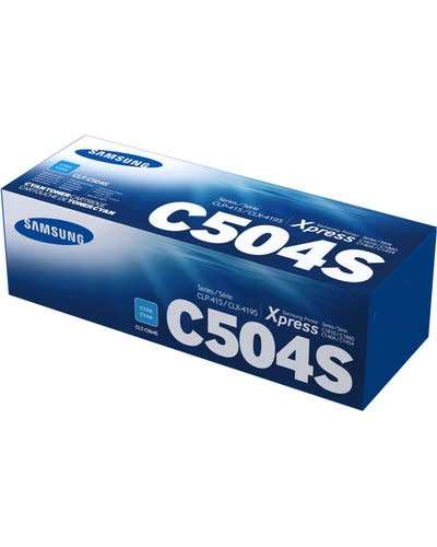 HP Samsung CLT-C504S. Colour toner page yield: 1800 pages, Printing colours: Cyan