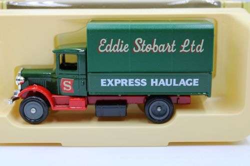 Lledo 1934 Mack Canvas Trucks-Dunlop,Eddie Stobart Ltd,Hamleys,London Port Police