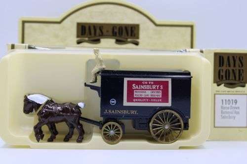 Lledo Horse drawn vans-Coca Cola,Oxo,Rupert,Royal Mail