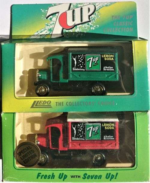 Lledo-7 UP Variety-1955 Volkswagen Transporter Van,1935 Ford Articulated Truck,etc.