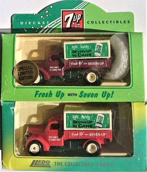 Lledo-7 UP Variety-1955 Volkswagen Transporter Van,1935 Ford Articulated Truck,etc.