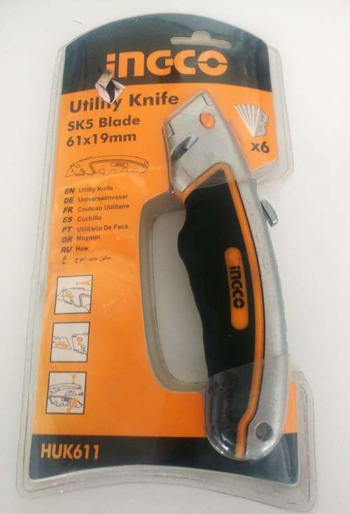 Ingco - HUK611 Utility Knife 61-19mm