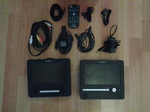 Diamond Portable DVD Player, including carry case and two screens for car