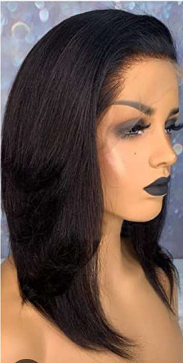 16 Inch Lace frontal human hair wig