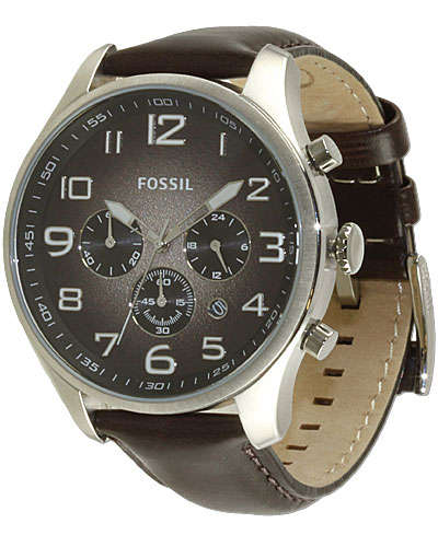 Fossil Chronograph Brown Leather