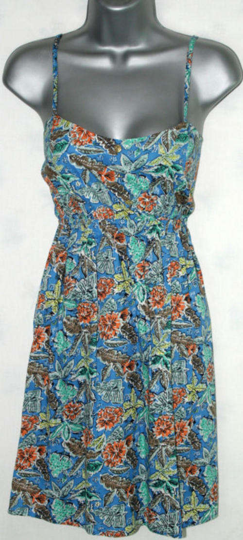 Atmosphere blue print short dress size 8