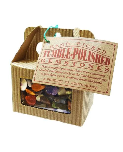 Tumbled Polished Gemstone Box