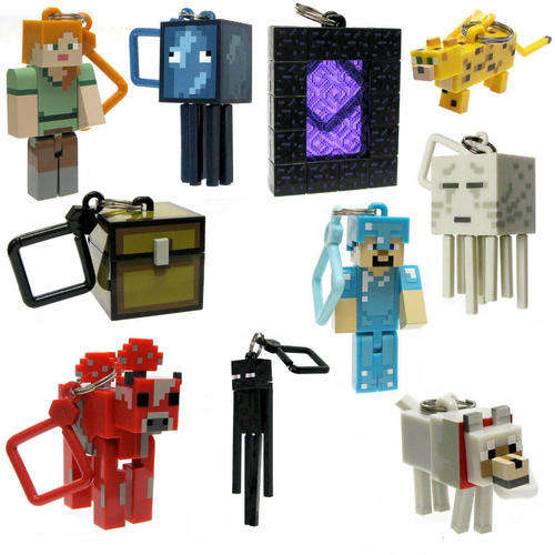 Minecraft Think Geek | Minecraft Keychain Keyring Hangers Collection