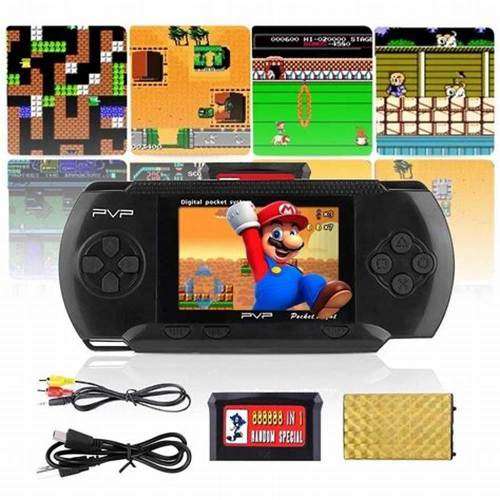 PVP 8-Bit Hand-Held Game Console - Black