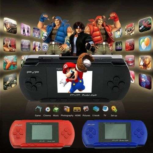 PVP 8-Bit Hand-Held Game Console - Black