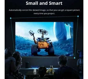 Latest Smart Android UHD Portable Projector + Built-in WIFI media streaming device + Pre-Loaded Apps