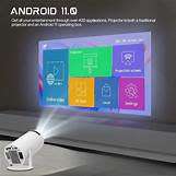 Latest Smart Android UHD Portable Projector + Built-in WIFI media streaming device + Pre-Loaded Apps
