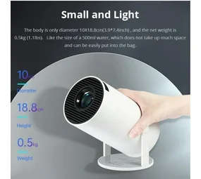 Latest Smart Android UHD Portable Projector + Built-in WIFI media streaming device + Pre-Loaded Apps