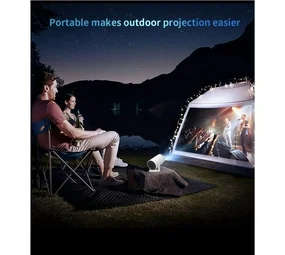 Latest Smart Android UHD Portable Projector + Built-in WIFI media streaming device + Pre-Loaded Apps