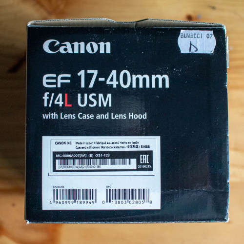 Canon 17-40 mm F4 L USM Lens
