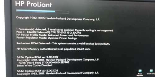 HP ProLiant Gen8 Microserver