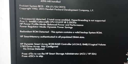 HP ProLiant Gen8 Microserver