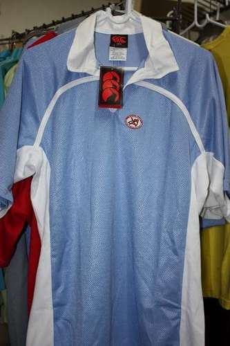 CANTERBURY RUGBY TRAINING JERSEY White and Blue