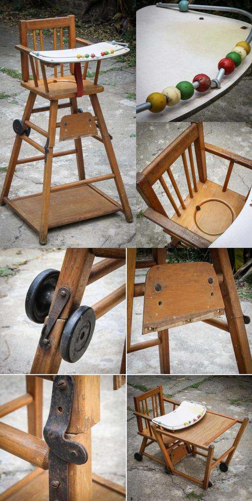 A VINTAGE BABIES HIGH/LOW CHAIR