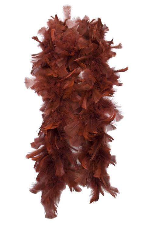 Feather Boa, Extra Thick - Dark Red